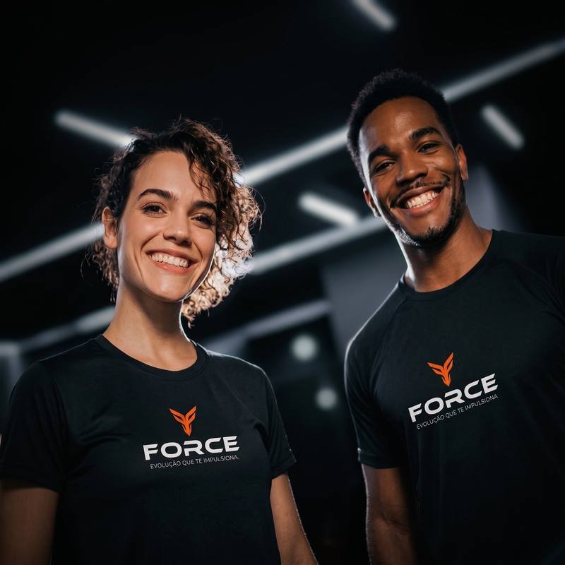 Alunos com camisa Force